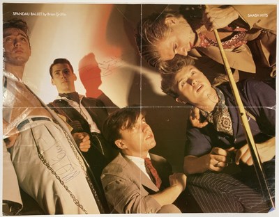 Lot 350 - SPANDAU BALLET - FULLY SIGNED POSTER.