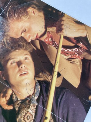 Lot 350 - SPANDAU BALLET - FULLY SIGNED POSTER.