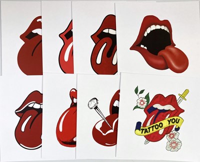 Lot 450 - THE ROLLING STONES - 'EVOLUTION OF THE TONGUE' BOXSET AND LPS.