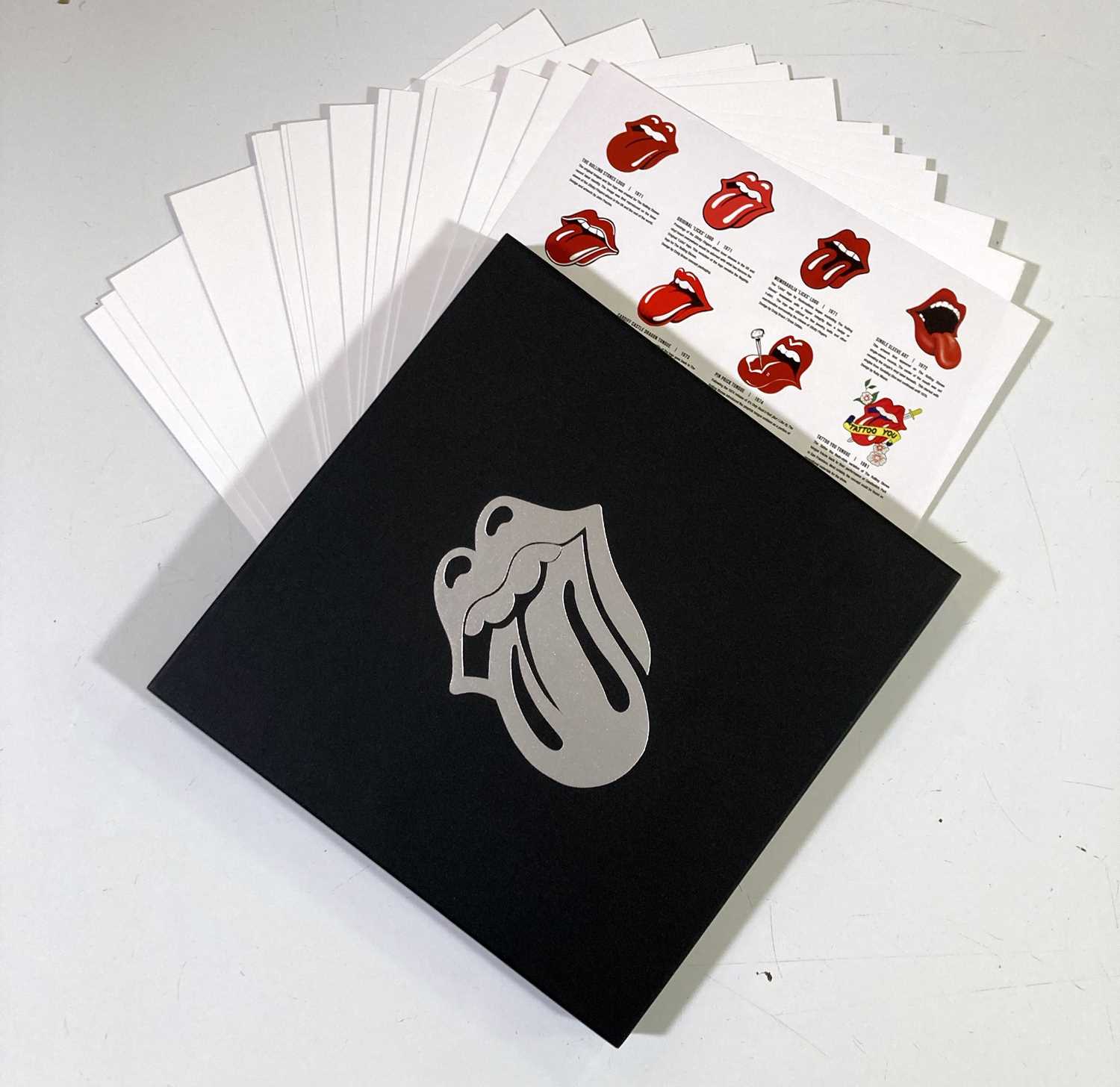 Lot 450 - THE ROLLING STONES - 'EVOLUTION OF THE TONGUE' BOXSET AND LPS.