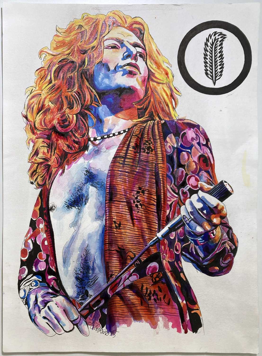 Lot 290 - LED ZEPPELIN - ORIGINAL HAND PAINTED POSTER
