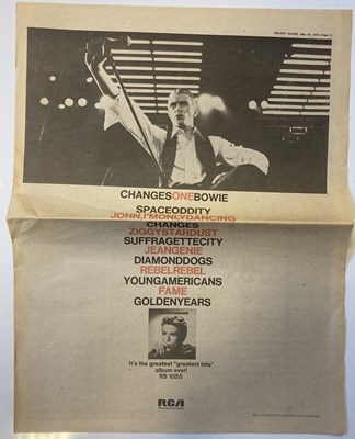 Lot 238 - DAVID BOWIE MAGAZINES AND NEWSPAPER CUTTINGS