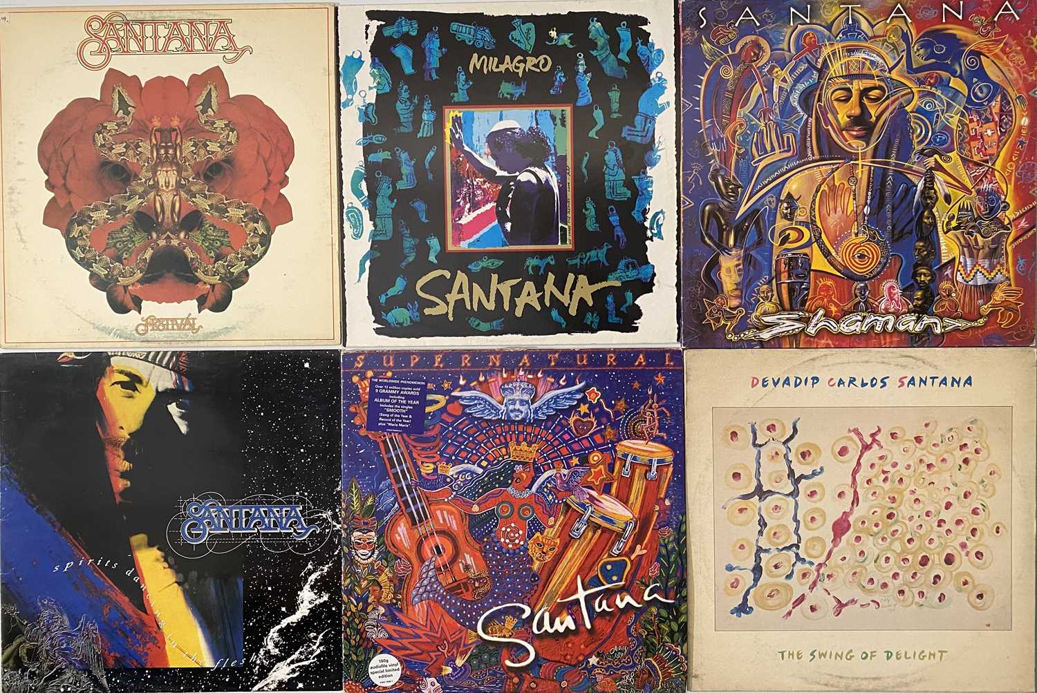 Lot 989 - SANTANA - LP COLLECTION (INC MODERN RARITIES)