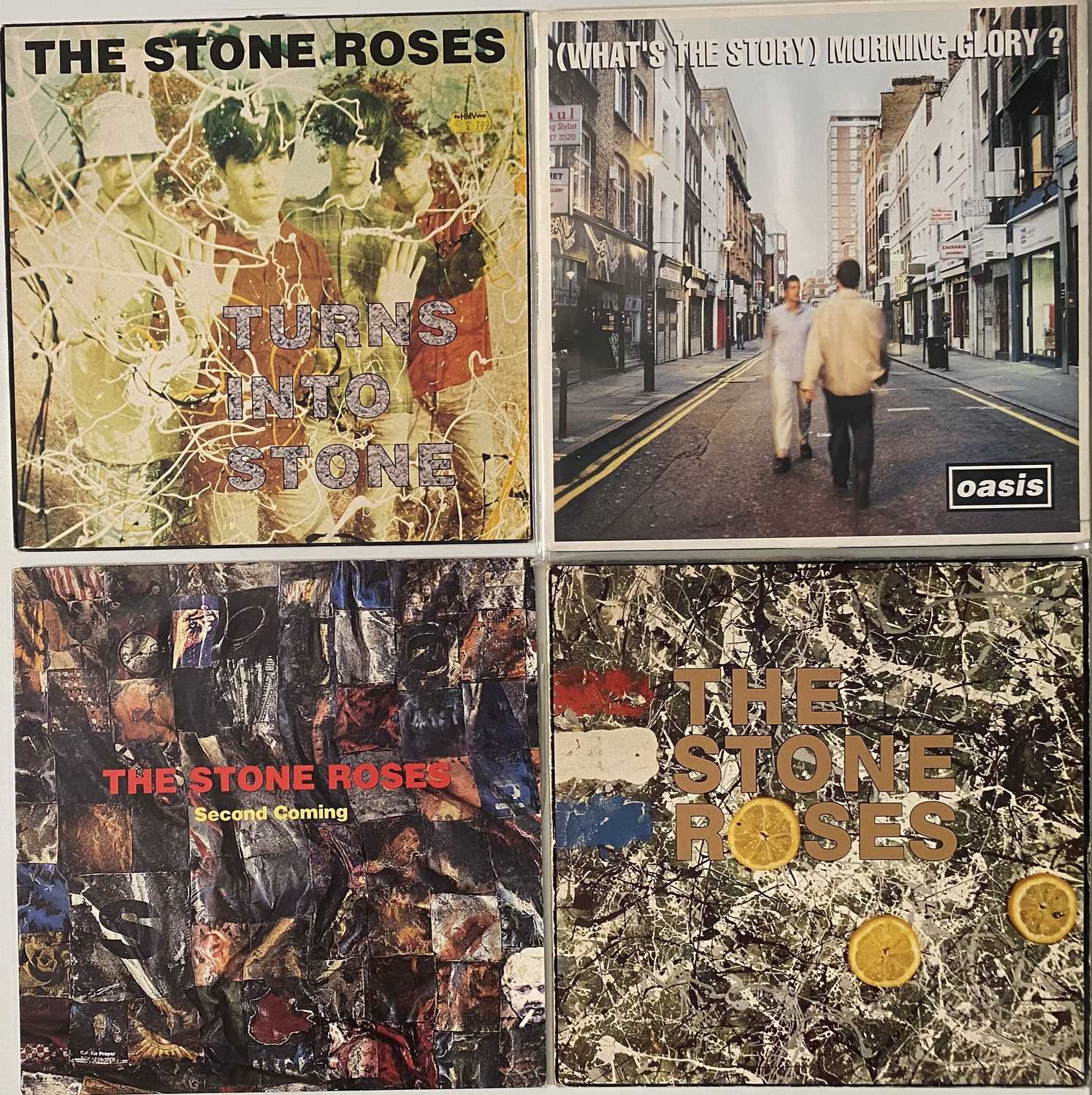 Lot 994 - OASIS/ THE STONE ROSES - LP PACK