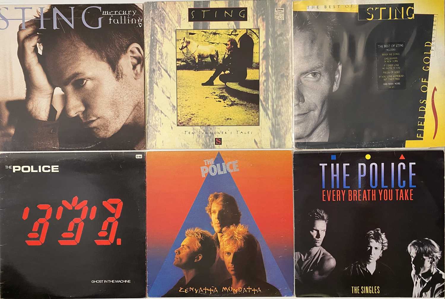 Lot 996 - STING/ THE POLICE - LP PACK