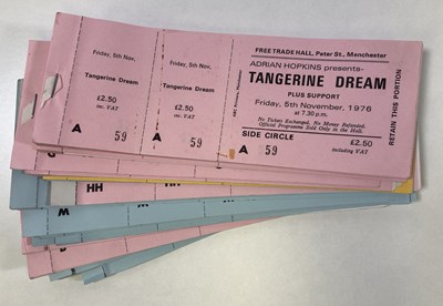 Lot 131 - MANCHESTER FREE TRADE HALL TICKET ARCHIVE - TANGERINE DREAM.