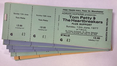 Lot 137 - MANCHESTER FREE TRADE HALL TICKET ARCHIVE - TOM PETTY AND THE HEARTBREAKERS.