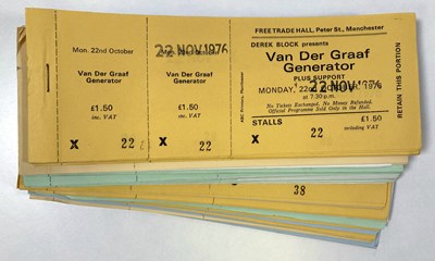 Lot 138 - MANCHESTER FREE TRADE HALL TICKET ARCHIVE - VAN DER GRAAF GENERATOR.