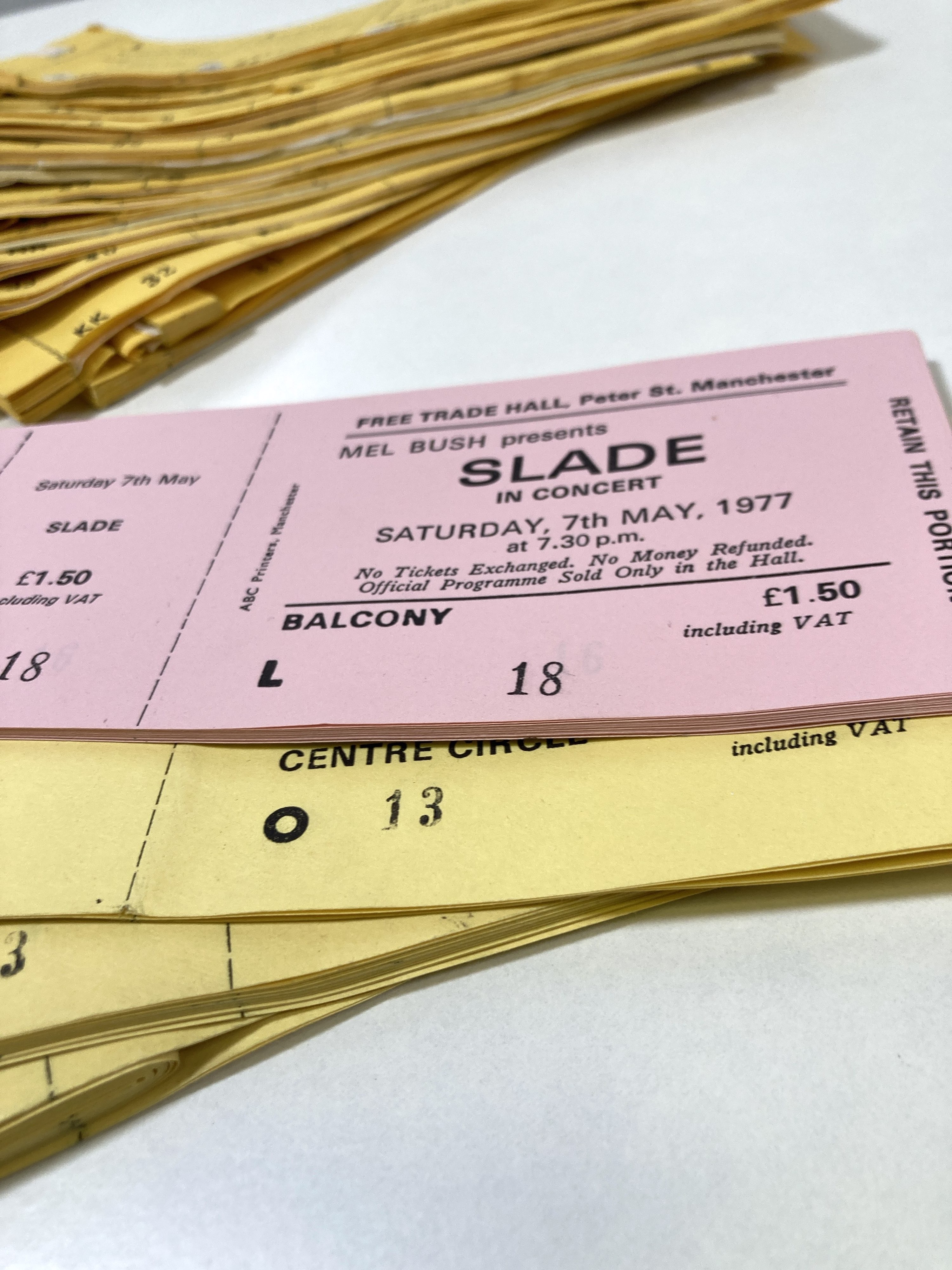 Lot 149 - MANCHESTER FREE TRADE HALL TICKET ARCHIVE