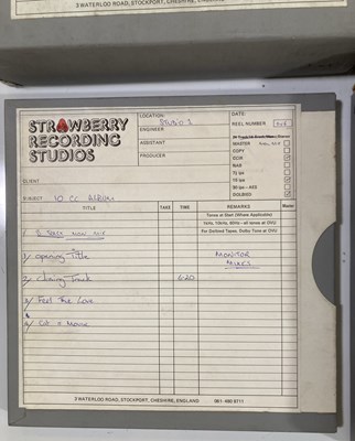 Lot 442 - 10CC ALBUM MASTER TAPE COLLECTION FROM STRAWBERRY STUDIOS -.