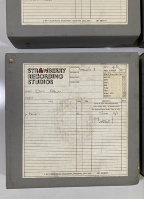 Lot 442 - 10CC ALBUM MASTER TAPE COLLECTION FROM STRAWBERRY STUDIOS -.