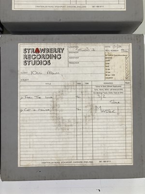 Lot 442 - 10CC ALBUM MASTER TAPE COLLECTION FROM STRAWBERRY STUDIOS -.