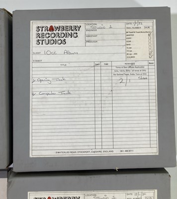 Lot 442 - 10CC ALBUM MASTER TAPE COLLECTION FROM STRAWBERRY STUDIOS -.