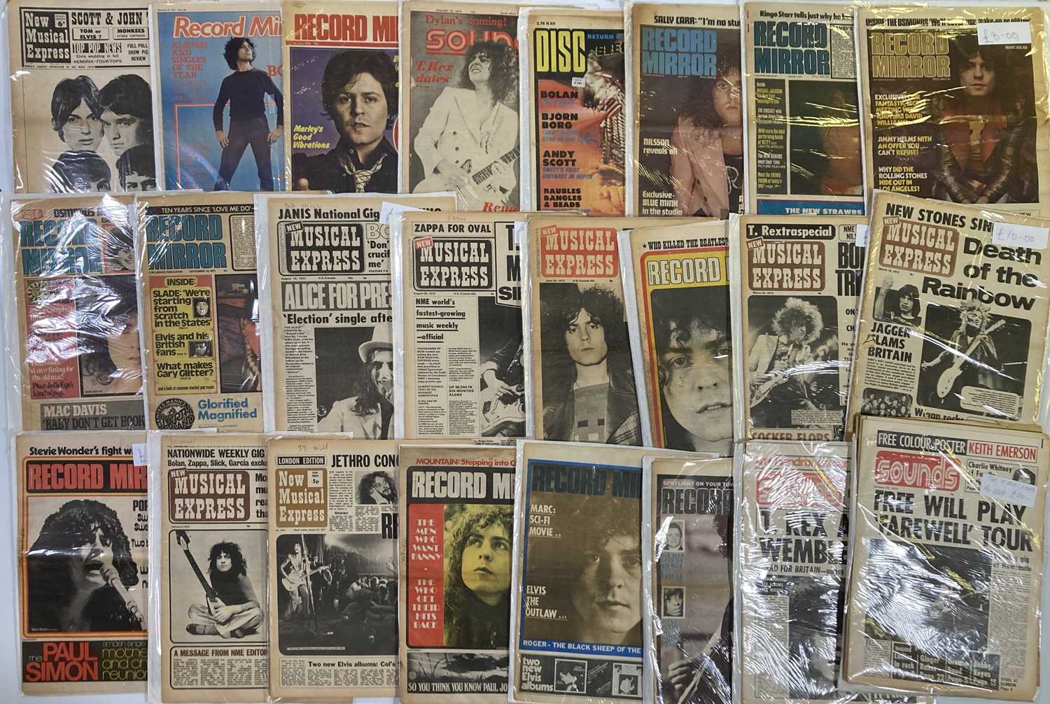 Lot 96 - ASSORTED MUSIC NEWSPAPERS - - NME / RECORD