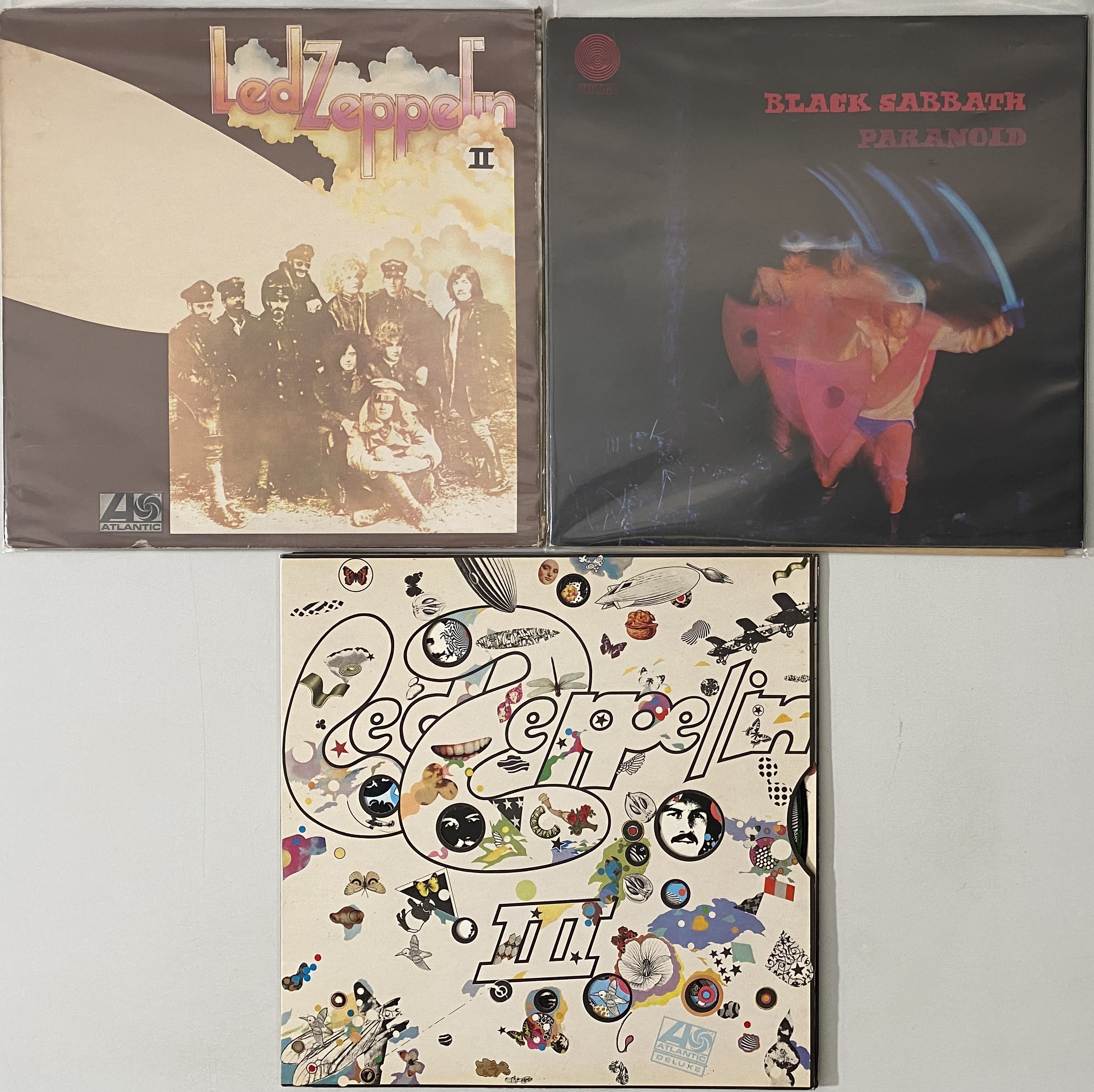 Led Zeppelin Rarities Lot 965 - BLACK SABBATH / LED ZEPPELIN - LP RARITIES