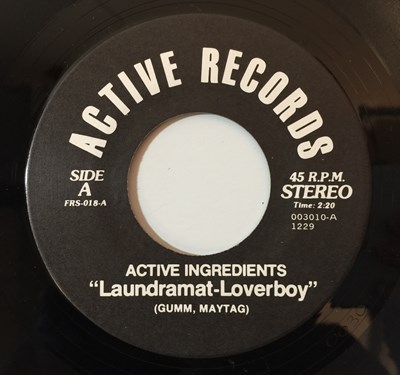Lot 17 - ACTIVE INGREDIENTS - LAUNDRAMAT LOVERBOY 7" (ORIGINAL US RELEASE - ACTIVE RECORDS FRS 018)