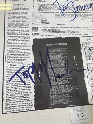 Lot 344 - THE CLASH - A FULLY SIGNED SANDINISTA INNER SLEEVE.