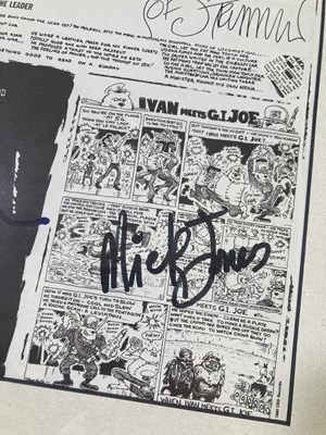 Lot 344 - THE CLASH - A FULLY SIGNED SANDINISTA INNER SLEEVE.