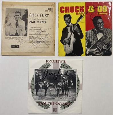 Lot 357 - SIGNED SINGLES - BILLY FURY /. CHUCK BERRY.