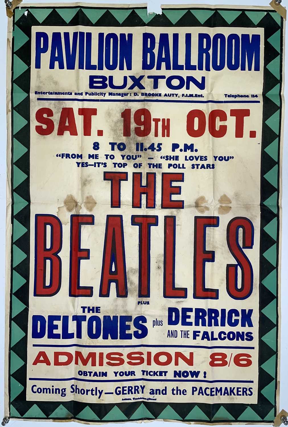 Lot 521 - THE BEATLES - A RARE 1963 POSTER FOR BUXTON