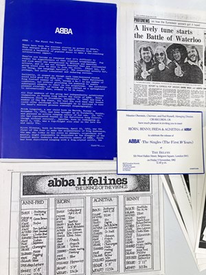 Lot 505 - ABBA - RARE PROMO MATERIALS.