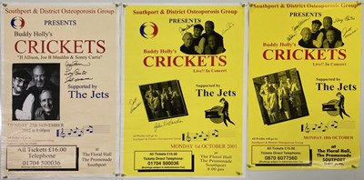 Lot 509 - THE CRICKETS - THREE SIGNED POSTERS.