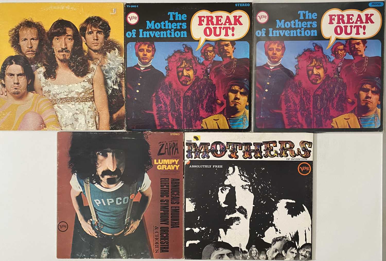 Lot 1097 - FRANK ZAPPA - EARLY TITLE (VERVE) LP RARITIES