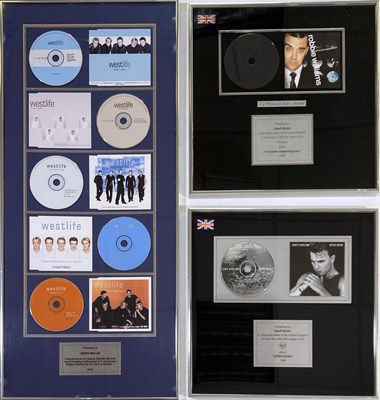 Lot 371 - CD SALES AWARDS - ROBBIE WILLIAMS / WESTLIFE / GARY BARLOW.