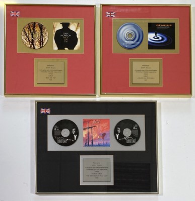 Lot 372 - SALES AWARDS - ROCK - MEAT LOAF / GENESIS / VAN MORRISON.