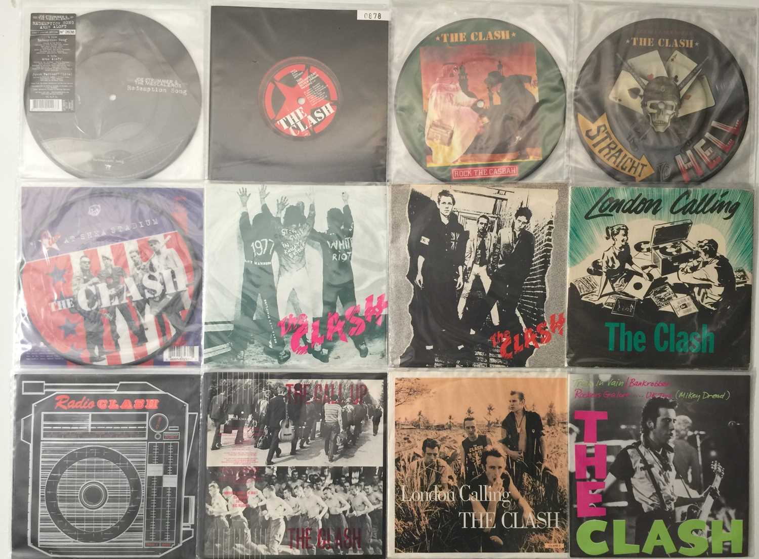 Lot 1036 - THE CLASH AND RELATED - 7" COLLECTION