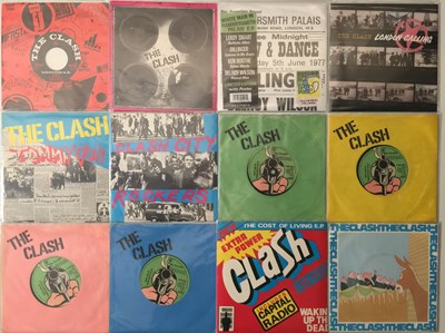 Lot 1036 - THE CLASH AND RELATED - 7" COLLECTION