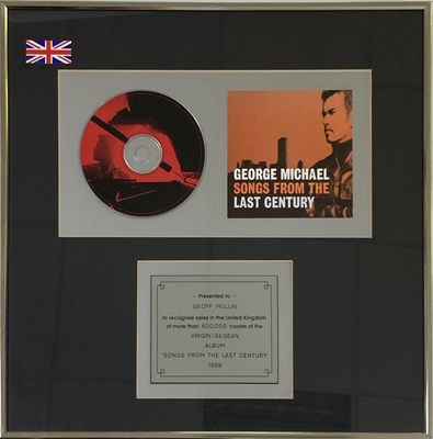 Lot 377 - GEORGE MICHAEL - SALES AWARD.