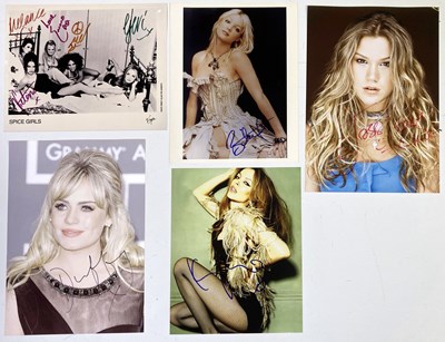 Lot 366 - FEMALE POP STARS INC SPICE GIRLS / KYLIE.