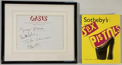 Lot 69 - THE BEATLES - PRINTED/REPRODUCTION SET OF AUTOGRAPHS.