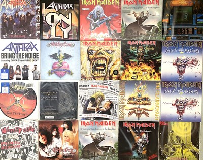 Lot 1217 - METAL 7" INC IRON MAIDEN PIC SLEEVES.