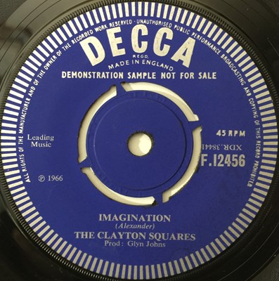 Lot 54 - THE CLAYTON SQUARES - THERE SHE IS 7" (ORIGINAL UK DEMO - DECCA F 12456)