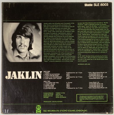 Lot 65 - JAKLIN - JAKLIN LP (ORIGINAL UK COPY - STABLE RECORDS SLE 8003)