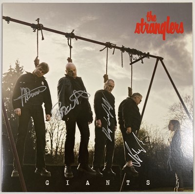 Lot 70 - THE STRANGLERS - GIANTS LP (ORIGINAL SIGNED WITHDRAWN UK COPY - ABSOLUTE 12CG005V)