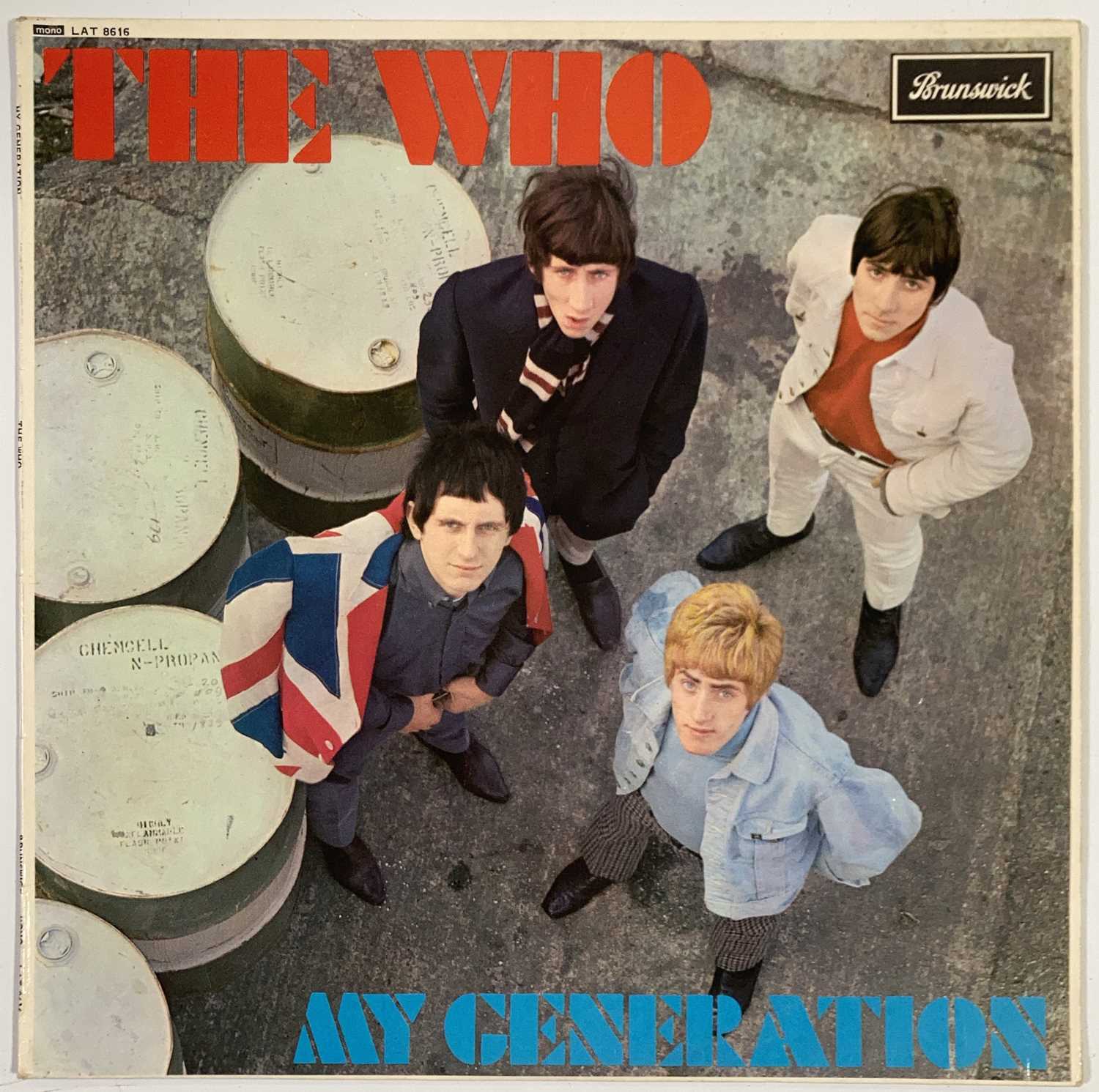 Lot 81 - THE WHO - MY GENERATION LP (2ND PRESSING WITHOUT M/T TAX CODE - BRUNSWICK LAT 8616)