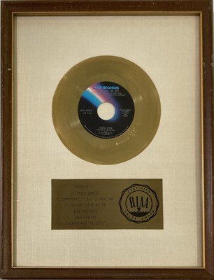 Lot 365 - ELTON JOHN - BENNY AND THE JETS.. GOLD RIAA AWARD.