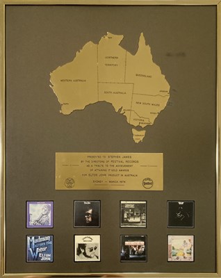 Lot 371 - ELTON JOHN - AUSTRALIAN AWARD.