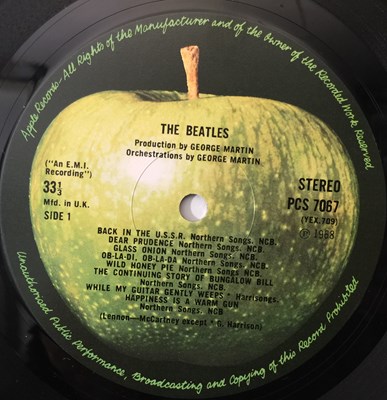 Lot 93 - THE BEATLES - WHITE ALBUM (ORIGINAL NUMBER 0037859 - LATER STEREO RECORDS)