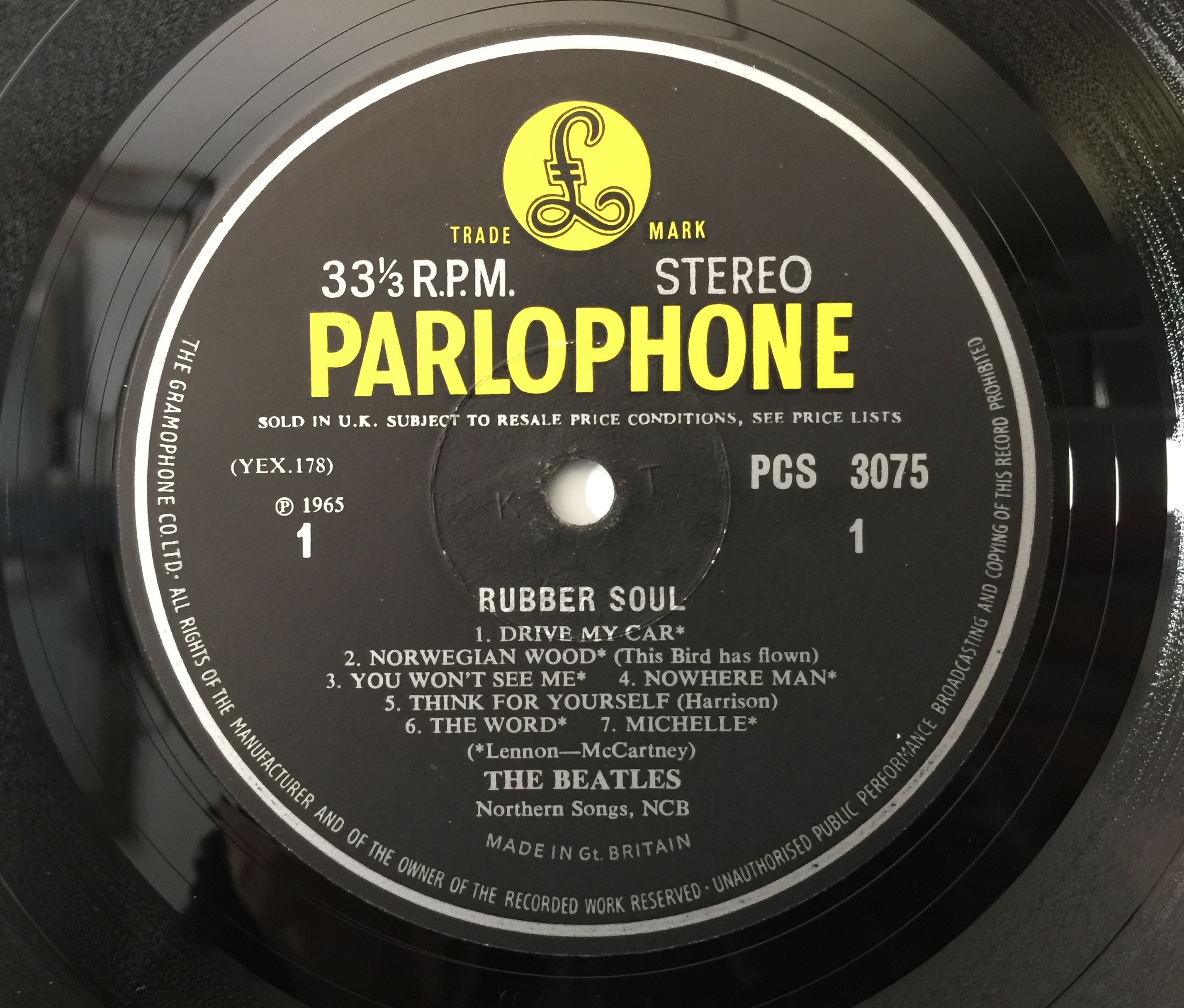 Lot 128 - THE BEATLES - RUBBER SOUL LP (ORIGINAL UK