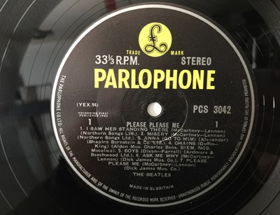 Lot 130 - THE BEATLES - PLEASE PLEASE ME LP (UK STEREO 5TH - PCS 3042 - SUPERB COPY)