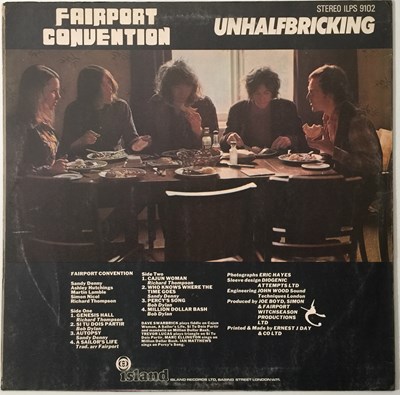 Lot 135 - FAIRPORT CONVENTION - UNHALFBRICKING LP (ORIGINAL UK COPY WITH PRESS RELEASE - ILPS 9102)