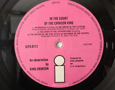 Lot 136 - KING CRIMSON - IN THE COURT OF THE CRIMSON KING LP (UK ORIGINAL COPY - PINK ISLAND - ILPS 9111)