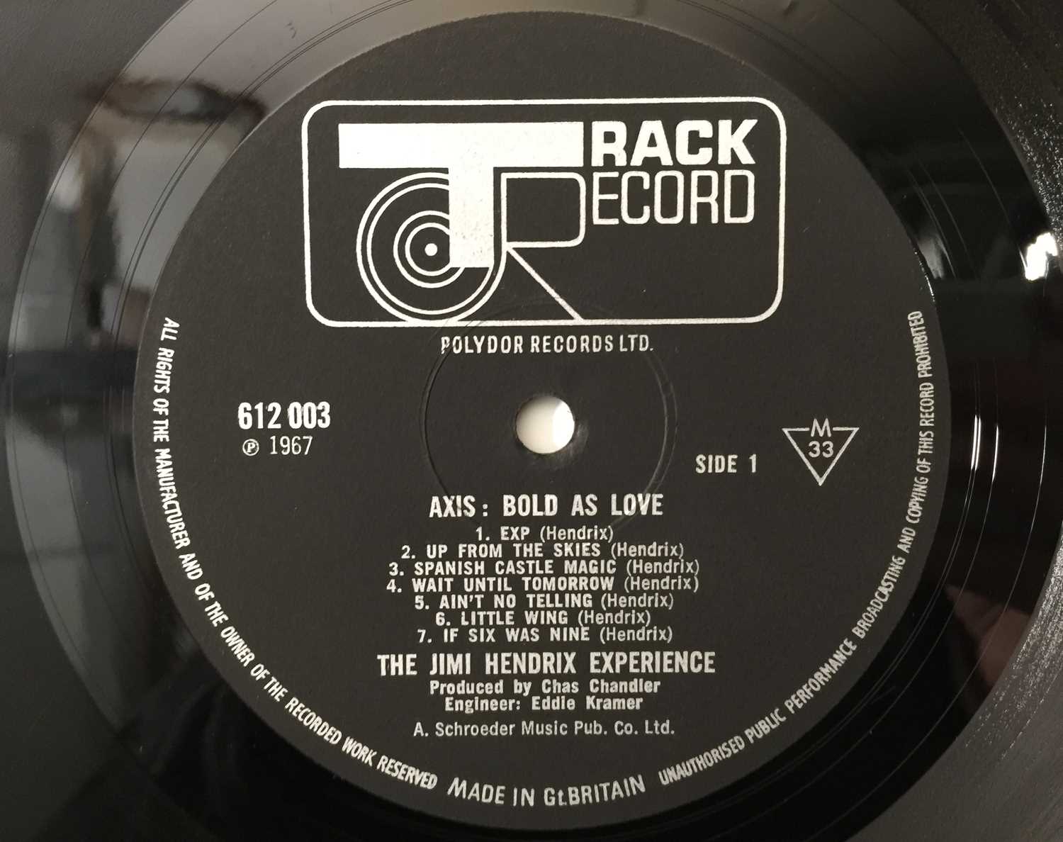 Lot 138 THE JIMI HENDRIX EXPERIENCE AXIS BOLD AS