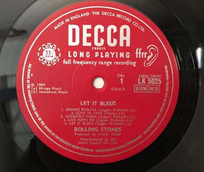 Lot 139 - THE ROLLING STONES - LET IT BLEED LP (ORIGINAL UK MONO COPY WITH POSTER - DECCA LK 5025).