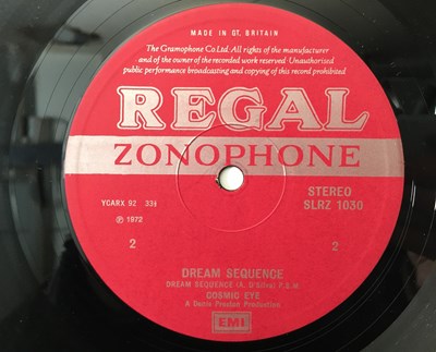 Lot 147 - COSMIC EYE - DREAM SEQUENCE LP (ORIGINAL UK COPY - REGAL ZONOPHONE SLRZ 1030)