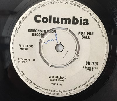 Lot 183 - THE RATS - I GOTTA SEE MY BABY 7" (ORIGINAL UK DEMO - COLUMBIA DB 7607)